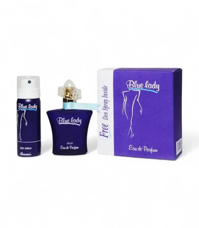 1000421391 (1) (22) Rasasi Blue Lady 40ml (Free Body Spray Inside) - Image 2