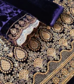 Velura Luxe-Palachi Dupatta Velvet Embroidered 3-PC