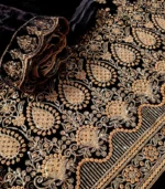 Velura Luxe-Palachi Dupatta Velvet Embroidered 3-PC