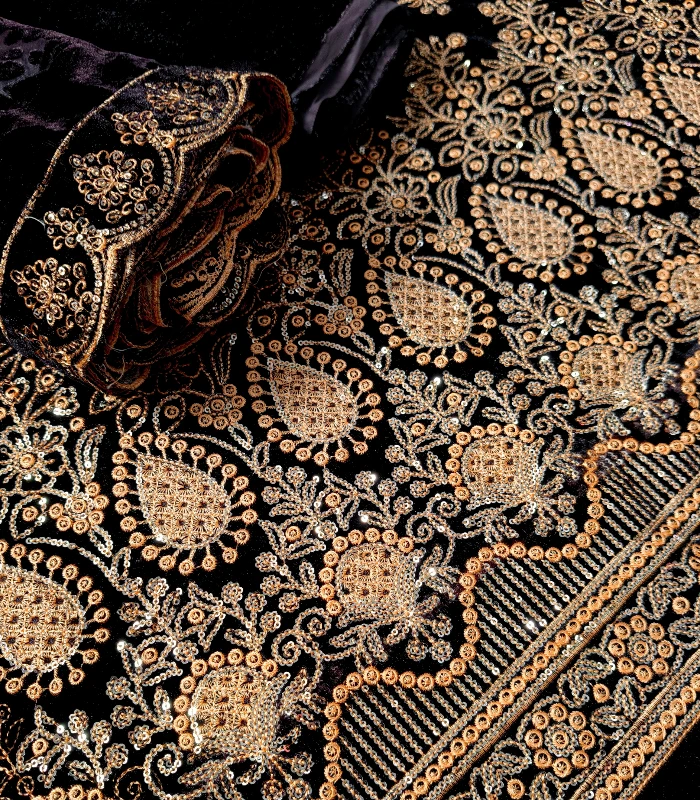 IMG_20251218_170253 (10) Velura Luxe-Palachi Dupatta Velvet Embroidered 3-PC - Image 1