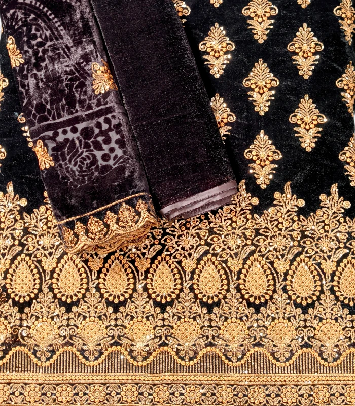 IMG_20251218_170253 (11) Velura Luxe-Palachi Dupatta Velvet Embroidered 3-PC - Image 3