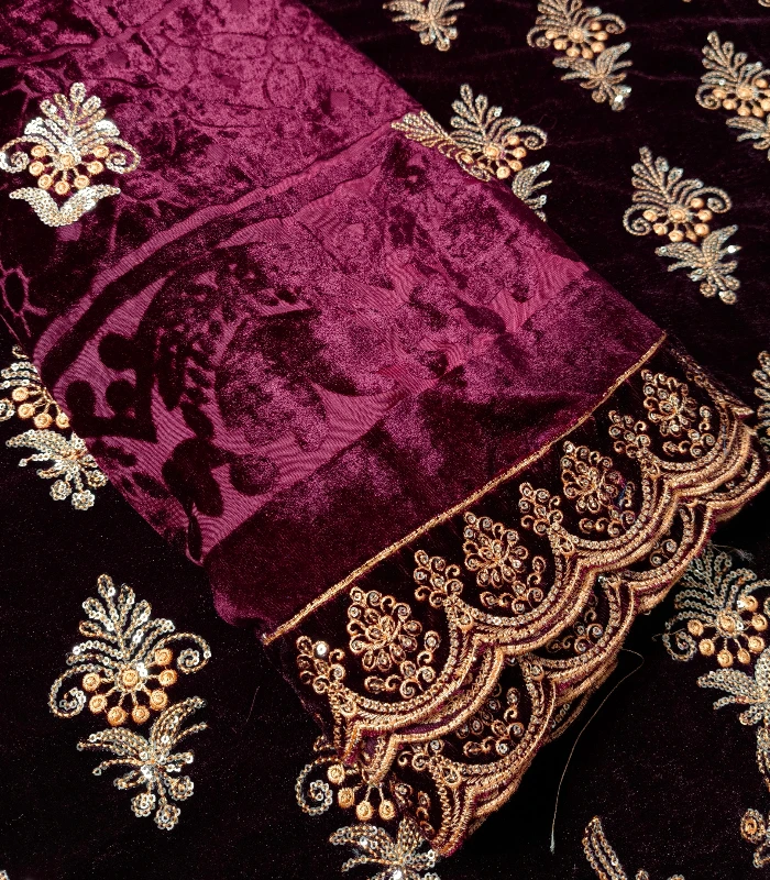 IMG_20251218_170253 (17) Velura Luxe-Palachi Dupatta Velvet Embroidered 3-PC - Image 3