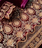 Velura Luxe-Palachi Dupatta Velvet Embroidered 3-PC