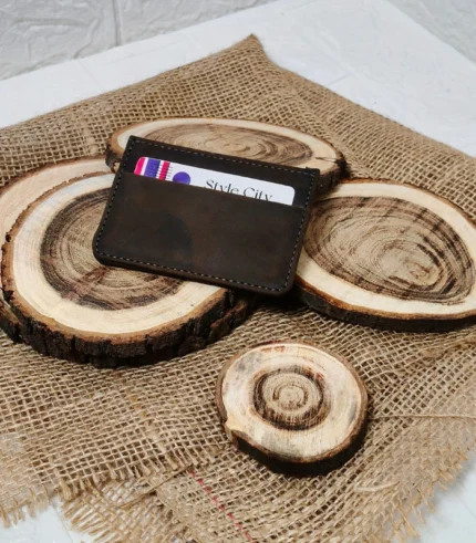 Slim Classic Leather Card Holder