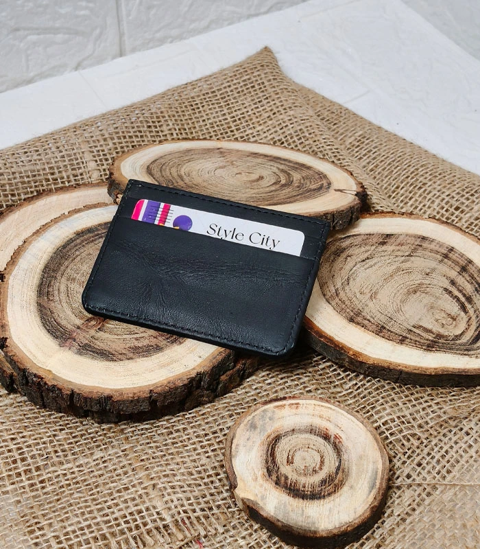 Card Holder 3 Slim Classic Leather Card Holder - Image 1