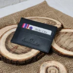 Square Classic Leather Card Holder