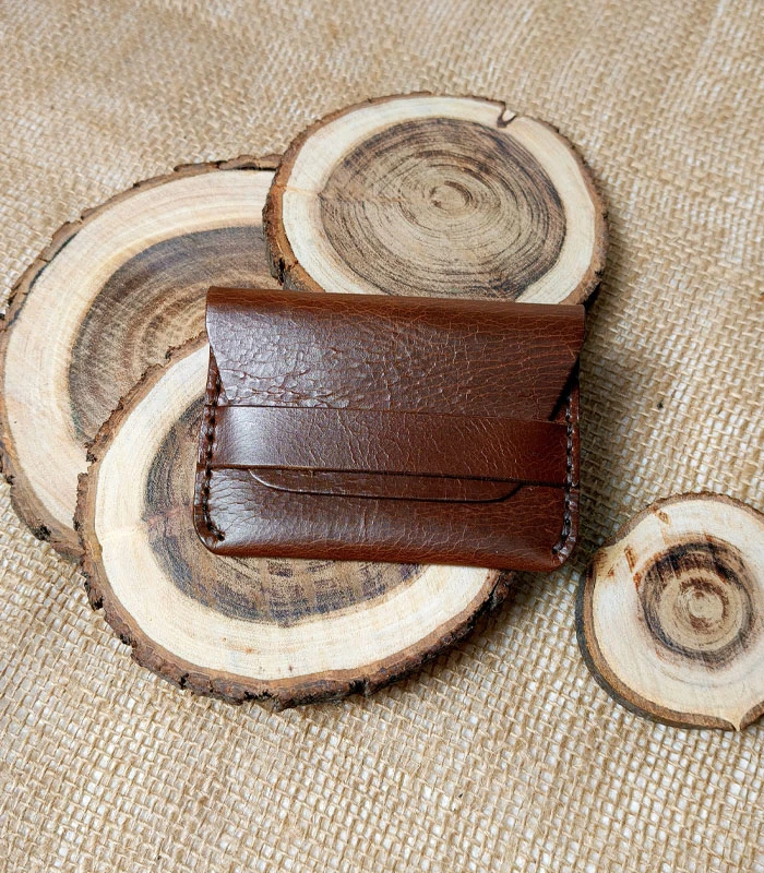 Handmade Card Holder 1 Handmade Horizontal Slim Card Holder - Image 1