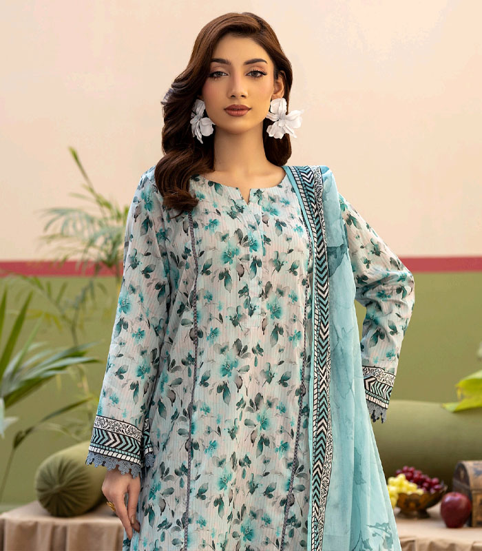 R5 Salina Printed Lawn 3-PC - Image 1