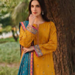 Rangbhari Unstitched Embroidered 3-PC