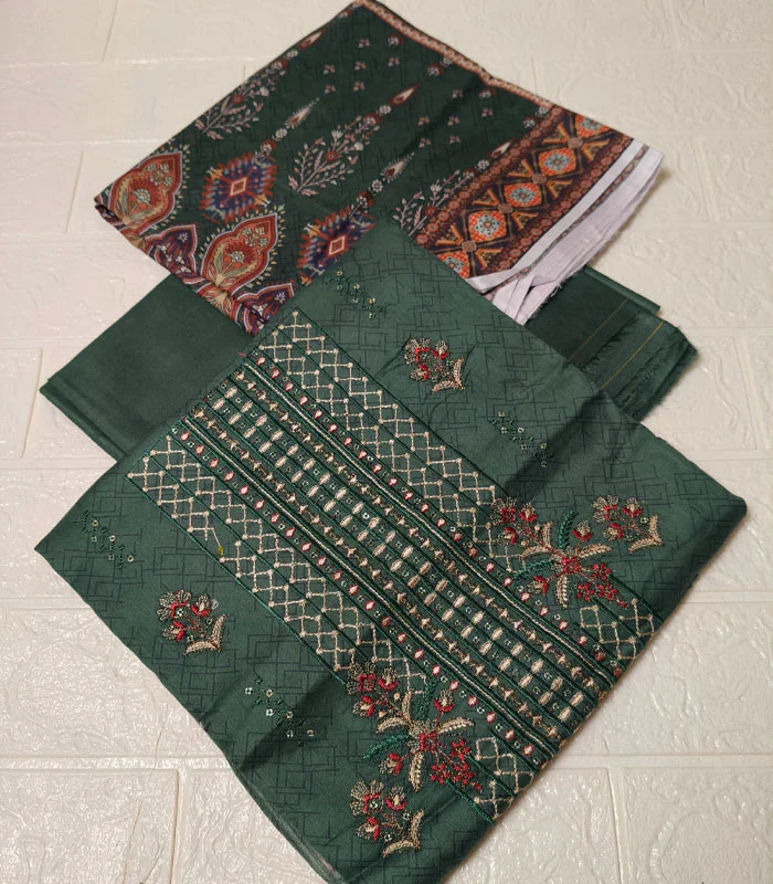 b2.1 Panel Embroidered Lawn 3-PC - Image 2