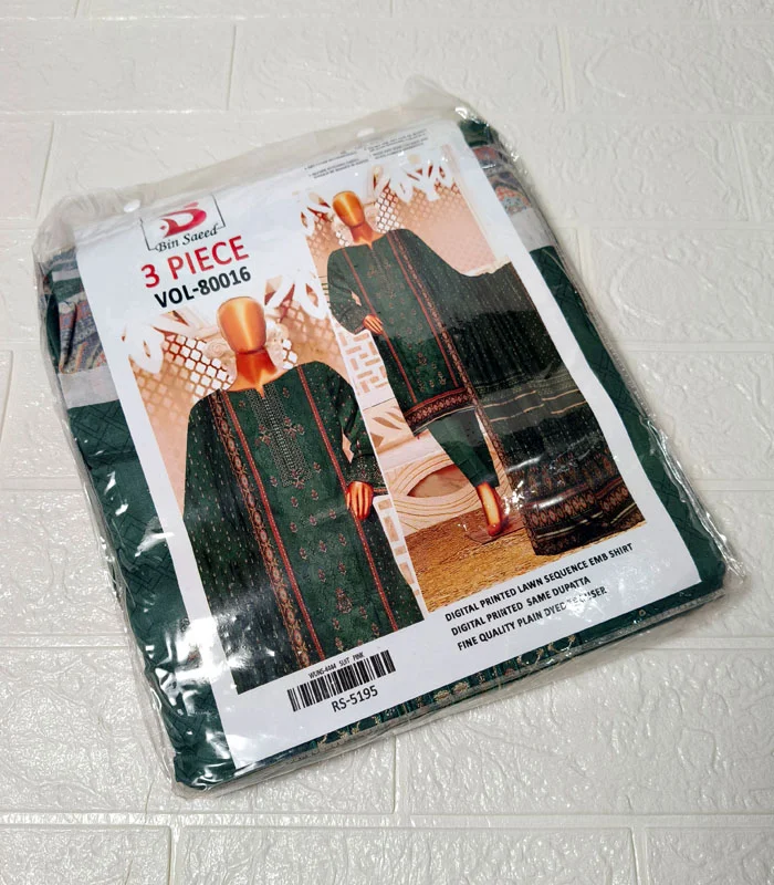 b2.3 Panel Embroidered Lawn 3-PC - Image 4