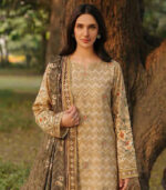 Rangbhari Unstitched Embroidered 3-PC