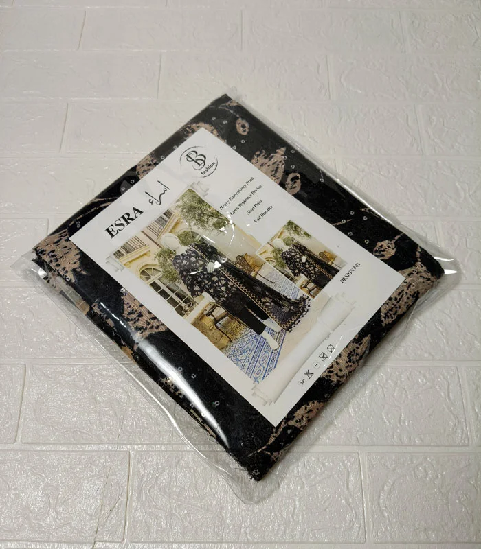 d2.4 Esra Embroidered Lawn 3-PC - Image 5