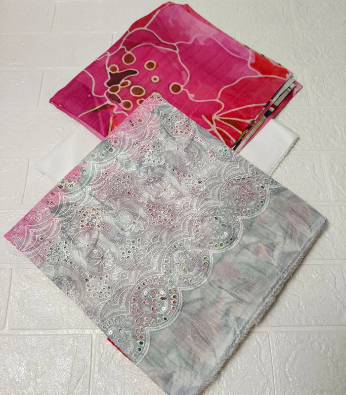 d3.3 Esra Embroidered Lawn 3-PC - Image 4