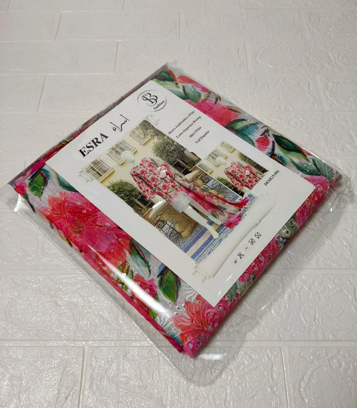 d3.4 Esra Embroidered Lawn 3-PC - Image 5