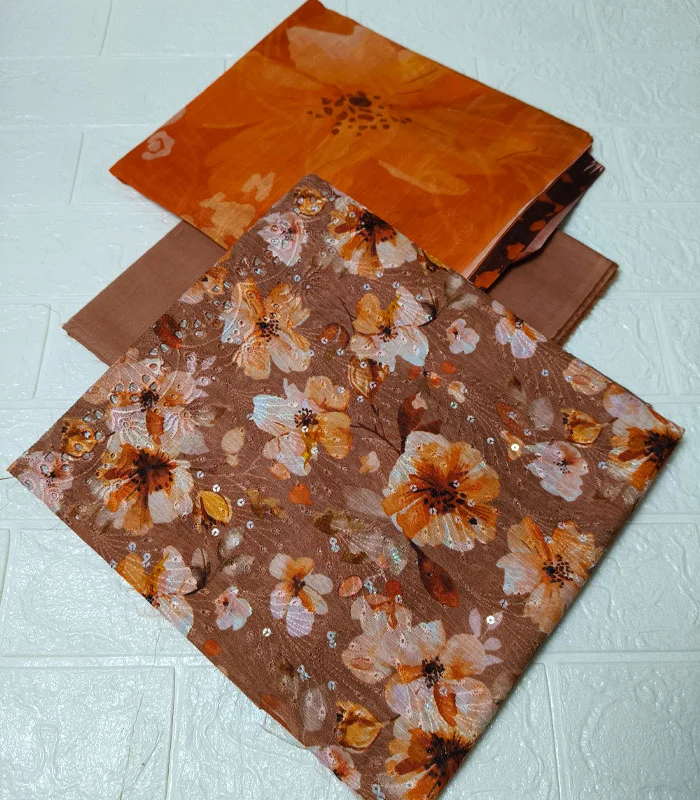 e1 Esra Embroidered Lawn 3-PC - Image 2