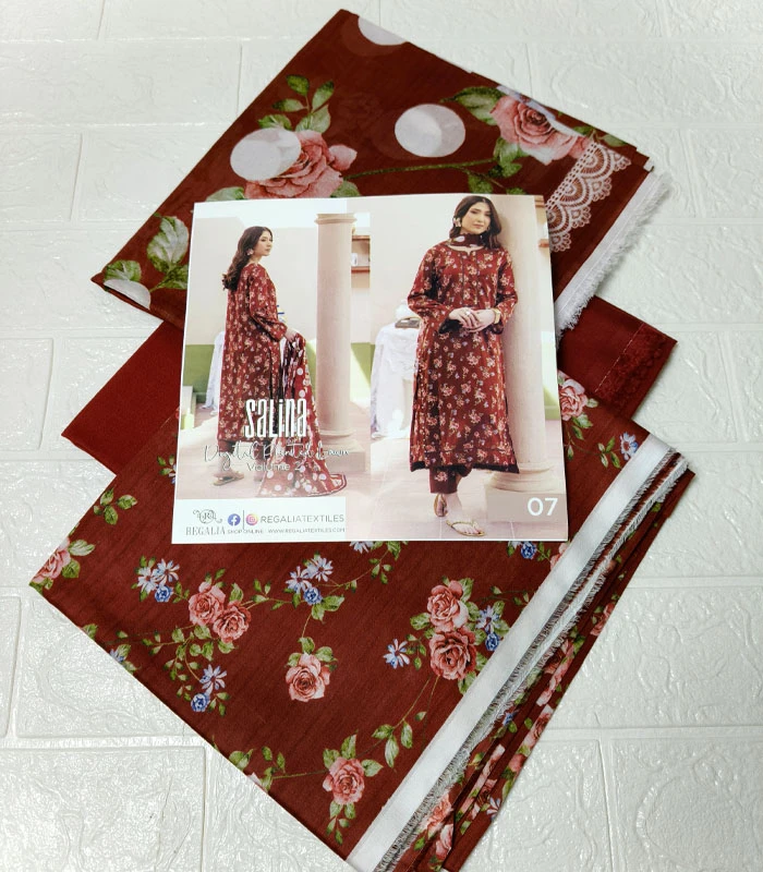 r4.1 Salina Printed Lawn 3-PC - Image 3