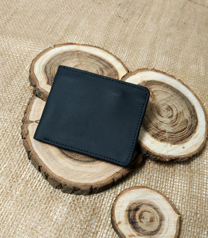 signuature mate black 1 Matte Slim Zip Wallet - Image 1