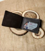 Premium Triple Wallet – Textured Brown - Image 2