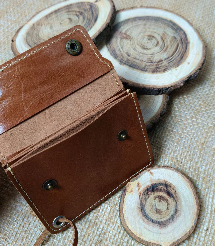 Signature 2 Button Wallet B2 Premium Double Button Wallet Card Holder - Image 2