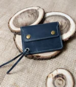 Premium Double Button Wallet Card Holder