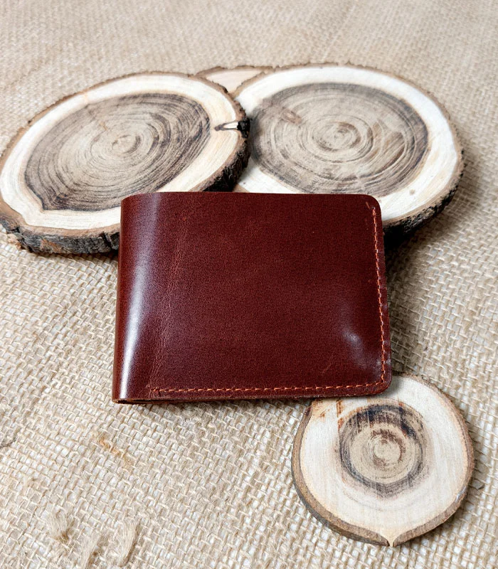 crazy horse Coin 1 Crazy Horse Leather Wallet with Coin Pocket - Image 1