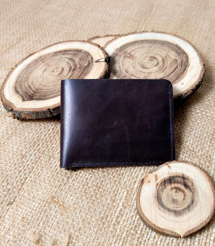 crazy horse Coin 3 Crazy Horse Leather Wallet with Coin Pocket - Image 1