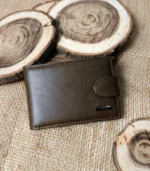 Slim Button Wallet with Coin Pocket