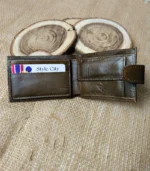 Slim Button Wallet with Coin Pocket - Image 2
