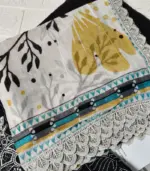 Festive Emb Lawn 3‑PC – Slub Print & Makhmal Dupatta - Image 5