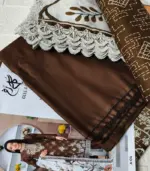 Festive Emb Lawn 3‑PC – Slub Print & Makhmal Dupatta - Image 5