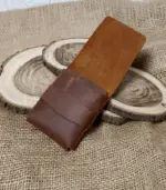 Handmade Dutch Style Leather Wallet – Slim Flap Design - Image 2
