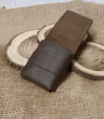 Handmade Dutch Style Leather Wallet – Slim Flap Design - Image 2