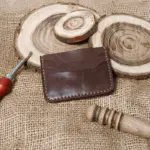 Handmade Minimal Leather Card Holder – Slim Design
