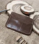 Handmade Minimal Leather Card Holder – Slim Design - Image 2