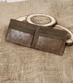 Handmade Premium Leather Wallet – Matte Finish | Ostrich Style Interior - Image 2