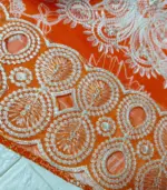 Festive Emb Lawn 3‑PC – Slub Print & Makhmal Dupatta - Image 4