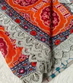 Festive Emb Lawn 3‑PC – Slub Print & Makhmal Dupatta - Image 5