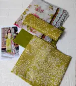 Festive Emb Lawn 3‑PC – Slub Print & Makhmal Dupatta - Image 2