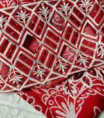 Festive Emb Lawn 3‑PC – Slub Print & Makhmal Dupatta - Image 4