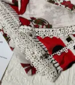 Festive Emb Lawn 3‑PC – Slub Print & Makhmal Dupatta - Image 5