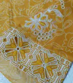 Festive Emb Lawn 3‑PC – Slub Print & Makhmal Dupatta - Image 4