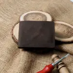 Rustic Crunch Artisan Matte Waxed Leather Wallet – Bold Crunch Texture