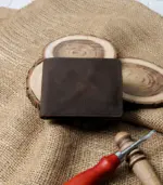 Rustic Crunch Artisan Matte Waxed Leather Wallet – Bold Crunch Texture