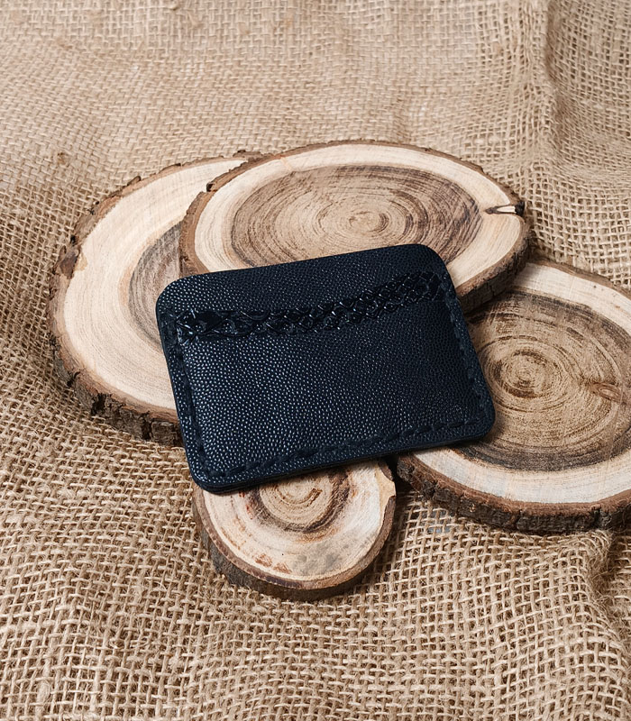 Card Holder Holes Style 2 Executive Card Holder – Fully Handmade Premium Leather - Image 2