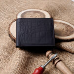 Savage Croc Matte Leather Wallet – Bold Crocodile Pattern