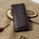 Vintage Croc Longfold – Ultra Premium Luxury Leather Wallet