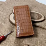 Vintage Croc Longfold – Ultra Premium Luxury Leather Wallet