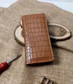 Vintage Croc Longfold – Ultra Premium Luxury Leather Wallet