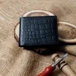 Classic Croc Leather Wallet – Premium Finish Crocodile Pattern
